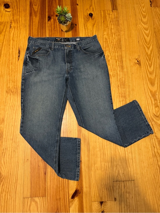 Ariat Other - ARIAT Jeans Rebar M4 Mens 36/30 Relaxed Boot Denim Phantom Wash Work Wear (2)